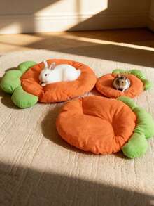 1pc Pet Bed Mat, Washable Cat Cushion, Soft Cat Cushion With High Elastic Cotton For Small Medium Pets Sleeping - Multicolor - View 3