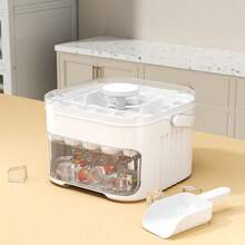25/50孔硅胶冰格 - 带冰勺 - 柔韧冰格模具 - 冰格 - 食品储存容器，母亲节、父亲节、夏季节日礼物 - 彩色 - 查看 9
