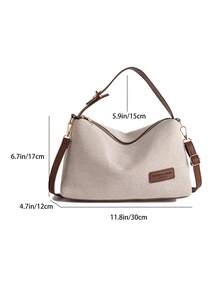 2026 New Niche Design Women's Bag, Large Capacity Crossbody Bag, Retro Shoulder Underarm Bag - Brown - View 7