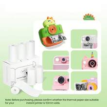 Giấy in nhiệt mini không keo, giấy in ảnh mini Notebuddy dùng để thay thế mực in cho máy ảnh lấy liền và ghi chú học tập, ảnh, DIY, sổ lưu niệm, 57x25mm, màu trắng - Xem 5