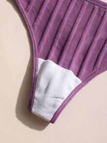 6 chiếc quần lót nữ bằng cotton gợi cảm, cạp thấp, không đường may, màu trơn, có họa tiết, thoải mái và thoáng khí, thích hợp cho thể thao. - Nhiều màu - Xem 9