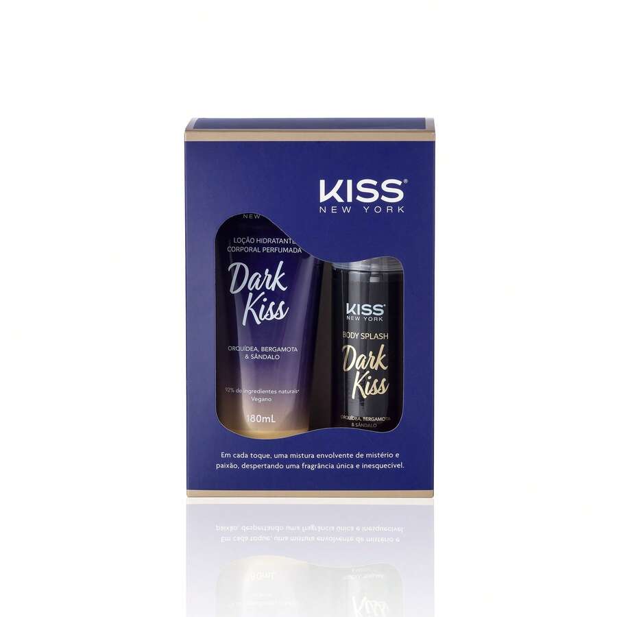 Kit Dark Kiss - Loção Corporal + Body Splash - Kiss New York - Floral Amadeirada - Visão 1