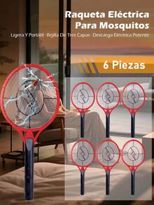 Rechargeable Electric Fly Swatter Racket For Home And Outdoor, 3000 Volts, Large Size (Colors Sent Randomly) - US A Type Plug(110-127V) - View 20