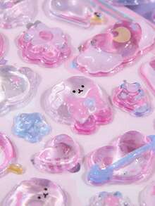 Nayiben 1张卡通动物贴纸，卡通动物自粘贴纸，适用于剪贴簿和文具装饰 - 均碼 - 查看 41