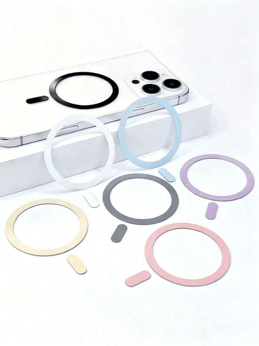 Bộ 4 giá đỡ điện thoại từ tính màu trắng đen, có vòng từ tính với các tab riêng biệt, tương thích với nhiều loại giá đỡ điện thoại từ tính trên ô tô, có độ bám dính mạnh. Thích hợp cho điện thoại và Android, môi trường làm việc trong ngành ô tô. Quà tặng mùa xuân. - Nhiều màu - Xem 1