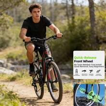 24 Inch Full Suspension Mountain Bike 2 Pack, 21 Speed Mountain Bicycle With High Carbon Steel Frame, Off Road Commuter Bike For Adults, Students, Men And Women, Ideal For Trail Riding And Urban Commuting - 黑色 - 查看 6
