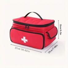 Medical Bag | Travel And Household First Aid Kit, Small Medicine Storage Bag | No Supplies Included - Multicolor - View 4