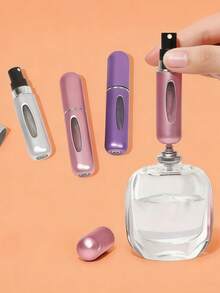 1个/2个/3个/4个/5个装 5毫升可灌装香水喷雾瓶,旅行香水瓶,可灌装旅行喷雾瓶,假日必备,旅行必备,香水补充装瓶,独立包装,旅行香水补充装瓶和便携式香水分配器,亮粉色香水瓶 - 多色5ml - 查看 13