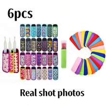 Bộ 1/2/4/6 chiếc bao bọc que kem, vỏ bảo vệ que kem, giá đỡ que kem bằng neoprene in hình giúp tránh bị tê cóng tay, dùng để bọc que kem, kem que, kem tươi. - Xem 10