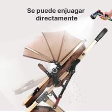 Carreola Para Bebés Con Portabebe, Carriola Para Bebé Bastón - Caqui - Ver 7