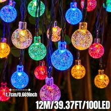 20/50/100颗LED太阳能花园水晶球串灯 - 8种照明模式,IP65防水仙女灯串,户外太阳能泡泡球灯串,营造梦幻灯光效果,适用于花园、庭院、树木、栅栏、墙壁、房屋、阳台装饰,智能光感,更适合家居、派对、婚礼、凉亭、复活节和其他节日装饰(暖白/白/彩色) - 氣泡球燈串 - 查看 19