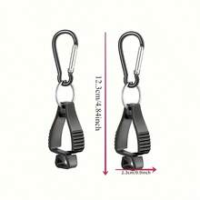 2个装手套夹，金属登山扣塑料手套固定夹，户外手套收纳器 - 彩色 - 查看 4