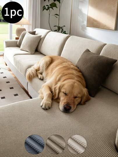 1 vỏ gối sofa nhung jacquard màu trơn, đệm sofa hiện đại tối giản dùng được cả bốn mùa, chống cào móng thú cưng, chống trầy xước, chống trượt, chống bụi, có thể giặt máy, có thể tháo rời, thích hợp cho phòng khách, phòng ngủ, phòng học.