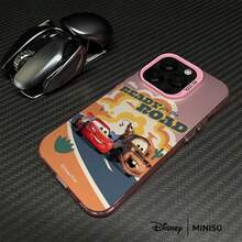 1pc Disney Pixar Cars Ready For The Road Lightning McQueen & Mater Desert Design Phone Case Suitable For IPhone 17/17 Pro/17 Pro Max/17 Air/16/15/14/13/12/11/X/7/8 Plus Series Iphone 17 Pro Max Case Iphone 17 Pro Case Iphone 17 Case Stocking Stuffers The Girlfriend - Purple - View 6