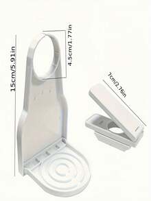 带滴水盘和皂液器的硅胶洗衣粉杯架 - 彩色 - 查看 6