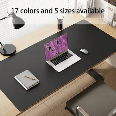 1 ชิ้น แผ่นรองโต๊ะหนัง, แผ่นรองโต๊ะทำงาน, แผ่นรองเมาส์ขนาดใหญ่, แผ่นรองโต๊ะหนัง PU กันลื่น, แผ่นรองโต๊ะแล็ปท็อป, ที่รองแก้ว, แผ่นรองโต๊ะ, แผ่นรองเขียนโต๊ะกันน้ำสำหรับสำนักงานและบ้าน, ป้องกันดวงตา, ขนาดใหญ่