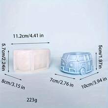 Camper Van Silicone Mold, Suitable For Concrete And Cement - DIY Succulent Planter, Clay Craft, Storage Box And Jar Making Tool - Silicone Mold - View 4