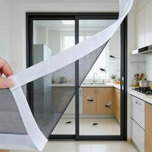 1 tấm lưới cửa sổ tự dính, lưới cửa sổ dán , không cần khoan, dùng trong nhà, lưới dày giúp ngăn muỗi và vẫn cho phép không khí lưu thông. - lưới đen viền trắng - Xem 7