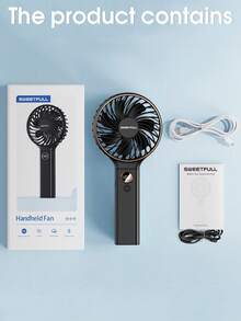 Portable Handheld Fan, 4000mAh Battery Powered With LED Display, 2-In-1 Handheld/Desk Fan, 90° Foldable Desk Fan With Stand, Makeup Fan, Mother's Day Gift - Multicolor - View 9