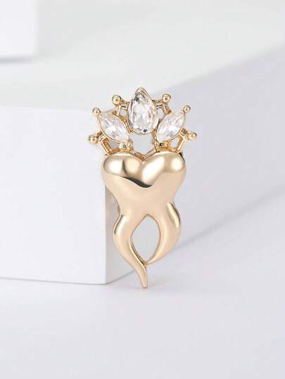 Luxury Glossy Teeth Brooches - Medical Pins For Women Unisex Casual Party Jewelry Accessories / Friends Gifts Badges Decoration