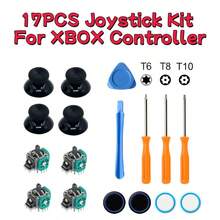 Controller Repair Kit, Metal 3D Joystick Cap With Screwdriver Tool, 3D Analog Stick Replacement Kit (For 5 DualSense Controller), Includes Electronic Components, No Battery Required - Multicolor - View 18