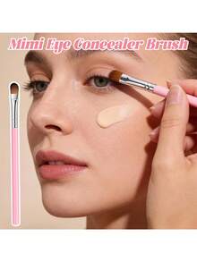 12支扁平遮瑕刷，小号遮瑕刷，眼部扁平化妆刷，用于遮瑕、晕染、定妆、抛光、上妆，多用途 - 彩色 - 查看 7