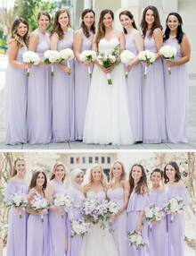 Bridal Wedding Chiffon Shawl Shrug With Arm Hole Bridesmaid Cover Up Evening Party Summer Shawl - 紫丁香 - 查看 6
