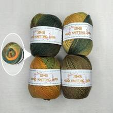 4 X 50g Gradient Rainbow Knitted Yarn, Fresh And Bright 100% Knitted Warm Yarn, Suitable For Sweater Knitting, Christmas Scarf Crochet, New Year's Gift, Home Decor DIY - A - View 29