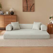 Sofas & Couches - Beige + Foam + 3 Seat - View 7