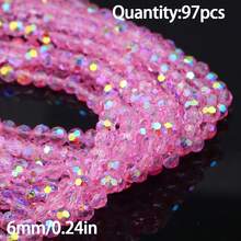 1 pieza Cuentas de cristal facetadas brillantes de 3/4/6 mm de moda, materiales para hacer joyas DIY para collares y pulseras - Hazlo tú mismo - Ver 34