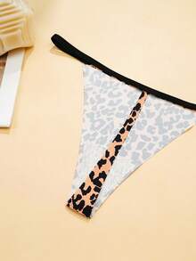7 chiếc quần lót nữ G-string T-back cạp thấp mềm mại, không đường may, họa tiết da báo, thoáng khí, thích hợp mặc hàng ngày. - Nhiều màu - Xem 7