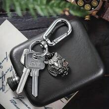 10个重型旋转龙虾扣，弹簧式触发钩，适用于手提包、钱包、钥匙链、宠物牵引绳、DIY工艺品，经久耐用 - 7G扁扣 - 查看 6