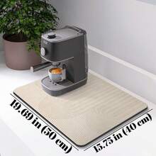 Coffee Machine Mat, Kitchen Dining Table Heat Insulation Pad, Waterproof Drip-Dry Mat With Non-Slip Rubber Bottom, Easy To Clean - Champagne - View 15