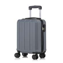 YONSLY Suitcase 16/20/24/28 Inches With 4 Wheels 360° Combination Lock Mesh Pocket Soft Rubber Handle Lightweight Large Travel Suitcase For Vacation - 深灰色 - 查看 10