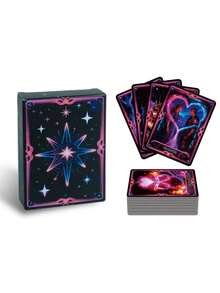 Elemento esencial para fiestas de alta calidad, juego interactivo inspirado en el tarot, 50 cartas clásicas de alta calidad, interacción de fiesta con estilo de tarot - Multicolor - Ver 9