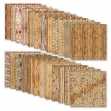 24 Blatt 6-Inch doppelseitiges farbiges strukturiertes Papier, geeignet für Bullet Journals, Junk Journals, Grußkartenuntergründe, Fotoalben und Basteleien - A - Übersicht 5