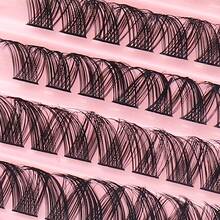 110pcs DIY False Eyelashes, Durable And Soft, Natural Criss-Cross Texture Eyelash Clusters, False Eyelash Clusters, Individual False Eyelashes - D - View 5