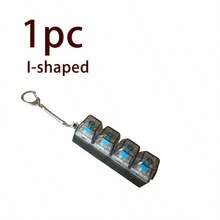 Fidget Keychain Multi-Key Click Toy - Portable Keyboard Simulator For Anxiety & Focus, Silent Office Desk Gadget, Stress Relief Gift For Adults - Multicolor - View 6