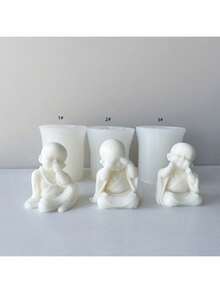 Cute Little Monk Silicone Mold, Suitable For Handmade Craft Lovers Gift - Monk - View 2