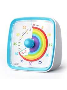 1个彩虹可视计时器，带夜灯 - 60分钟静音倒计时，非常适合教室、厨房和办公室使用 - 彩色 - 查看 3