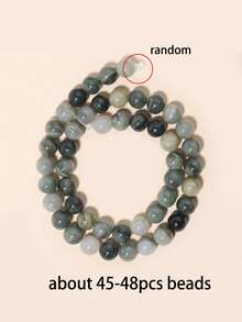 4 6 8 10mm Đá cỏ xanh tròn, hạt đá quý rời dùng để làm trang sức: vòng tay, dây chuyền, bông tai, đồ thủ công. - màu xanh lá - Xem 10