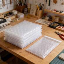 透明气泡自封邮寄袋，小型企业防水加厚信封，珠宝包装，化妆品，运输用品，防震保护袋 - A - 查看 6