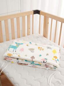 AIBOYING 1件装婴儿及幼儿床护栏，四季通用婴儿床围栏，婴儿床防护栏，可拆卸可清洗防撞软护栏，男女宝宝均适用，节日礼物 - 彩色 - 查看 2