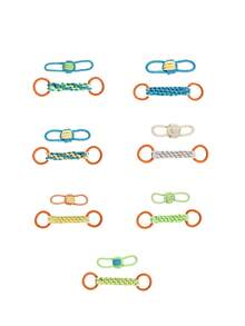 Đồ chơi dây kéo co hai vòng, thiết kế hai vòng là món đồ chơi thú vị dành cho chủ nuôi chơi cùng thú cưng, đồ chơi dây có thể giúp làm sạch răng và nướu của thú cưng, giúp giải trí và tiêu hao năng lượng dư thừa của chúng. - Nhiều màu - Xem 3