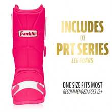 Franklin Sports Baseball + Softball Leg Guard - PRT Series Adult Shin + Foot Shield for Batting - Protective Leg + Ankle Guard with Toe Plate - Right Hand + Left Hand Hitters - Optic Pink - One Size - rosa Óptico - Ver 7