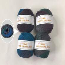 4 X 50g Gradient Rainbow Knitted Yarn, Fresh And Bright 100% Knitted Warm Yarn, Suitable For Sweater Knitting, Christmas Scarf Crochet, New Year's Gift, Home Decor DIY - A - View 20
