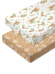 2pcs Unisex Baby Bed Sheets, Suitable For Standard Crib And Toddler Mattress, Ultra Soft Microfiber Baby Sheets Size 47x24x6 Inches - Crib Sheets - View 14