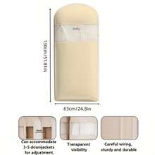 1pc Compression Dust-Proof Garment Storage Bag, With Transparent Window And Auto-Compression Zipper, Suitable For Bedroom, Home And Dorm, Can Store Down Jackets, Suits, Shirts And Other Clothes, Up To 40% Compression Rate - Multicolor - View 18