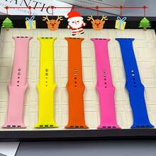 适用于 46mm、44mm、45mm、40mm、41mm、42mm、49mm 的硅胶表带，运动表带，兼容 Series 11、10、9、8、7、6、5、SE、Ultra、3 和 2。 - 仙人掌 - 查看 5