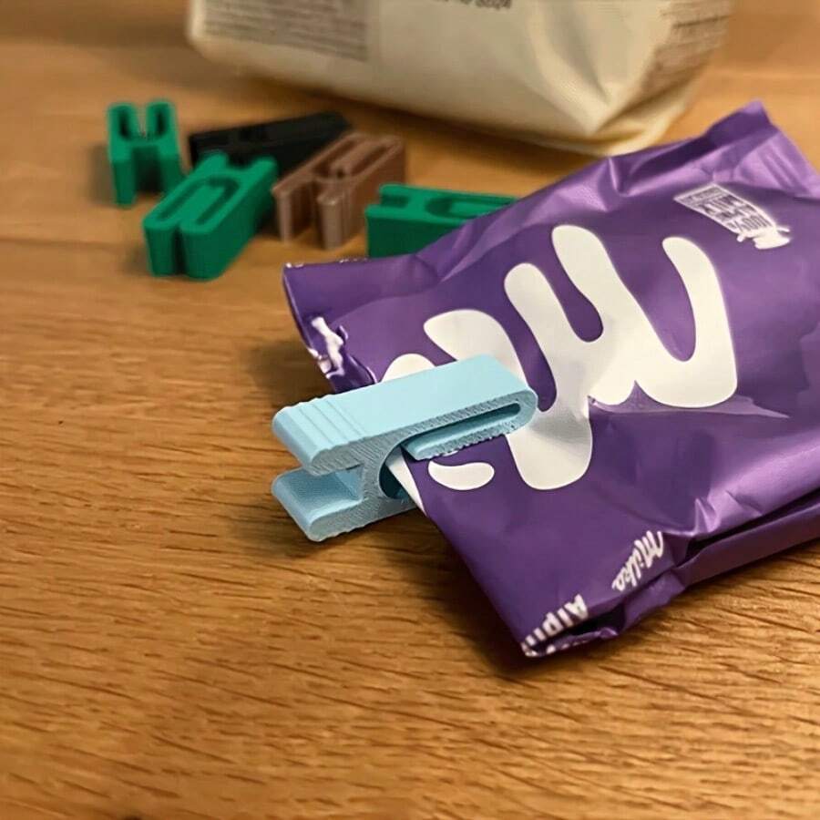 Clips de sellado de alimentos - Clips de sellado compactos y duraderos para bolsas de alimentos, herramienta de cocina práctica - Multicolor - Ver 1